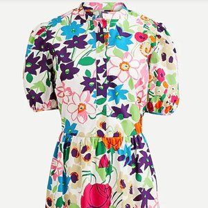 J.CREW SUMMER FLOWER DRESS- SHORT SLEEVE